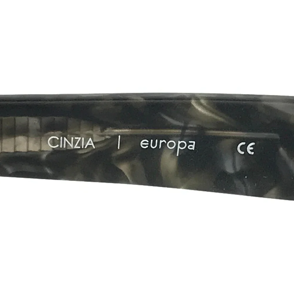 Cinzia Eyeglasses Frames CIN-5046 C3 Shiny Dark Brown Cat Eye Full Rim 54-15-140